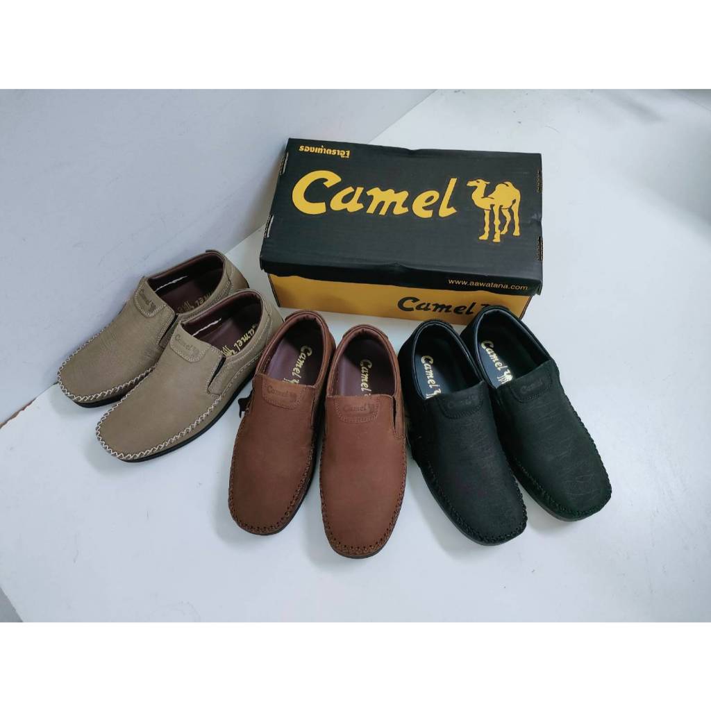 Camel รุ่น CM-127 รองเท้าผู้ชายหนังแท้