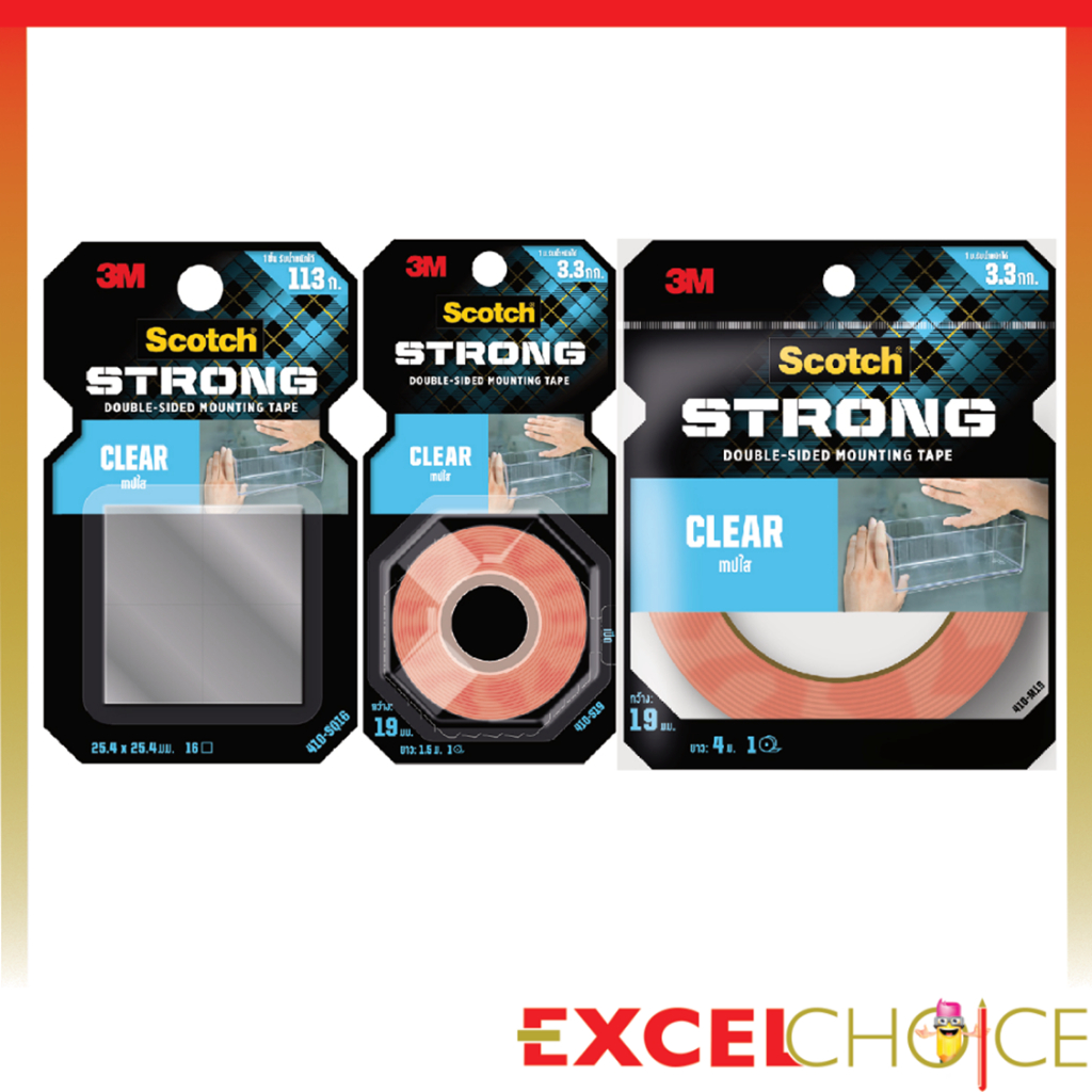 สก๊อตช์ เทปโฟมใส เทปกาวสองหน้า CAT 4010 Scotch 3M