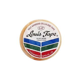 [ขายดี ][1กล่อง] เทปใส หลุยส์ Louis tape ยาว 36หลา แกน1นิ้วและ3 นิ้ว หน้า1/2 3/4 1นิ้ว