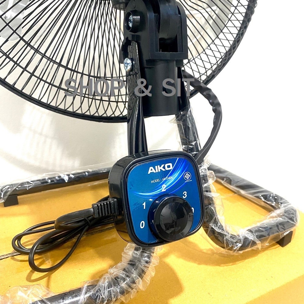 AK-D404 พัดลมตั้งพื้น 14 นิ้ว ใบพัดอลูมิเนียม ส่ายได้ ก้มเงยได้  ลมแรง เสียงเงียบ รับประกัน 3 ปี ราคา ถูกที่สุด ดีลบีเคเค แกลเลอรีภาพที่ 6
