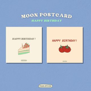 โปสการ์ด HAPPY BIRTHDAY ร้าน [Moon] ขนาด 10*10 cm
