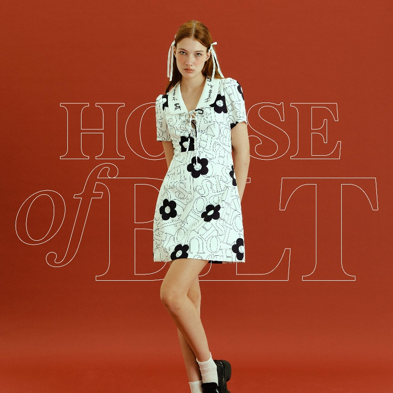 HOUSE OF BLT : Blossom Elegance Mini Dress มินิเดรสพิมพ์ลาย