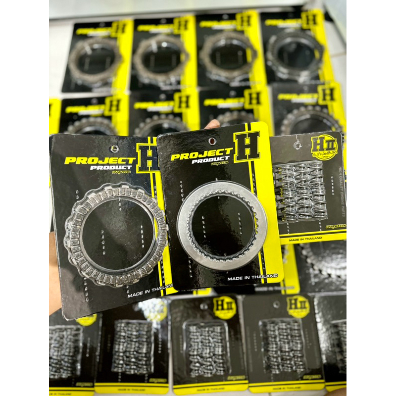 เฮงสุพรรณ แผ่นครัช Racing HII+แผ่นเหล็กครัช Racing HII+สปริงครัช Racing HII Wave125R/S/X/บังลม/Dream125/Nine125