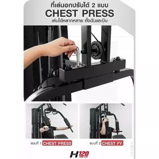 โฮมยิม รุ่น H120 - เครื่องออกกำลังกาย แบรนด์ IRONTEC
