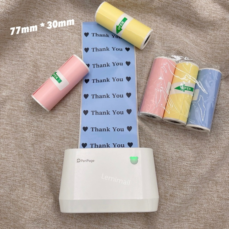 กระดาษสติ๊กเกอร์ A9 สำหรับ peripage รุ่น A9 ขนาด 77*30mm peripage A9 - รูปที่ 4