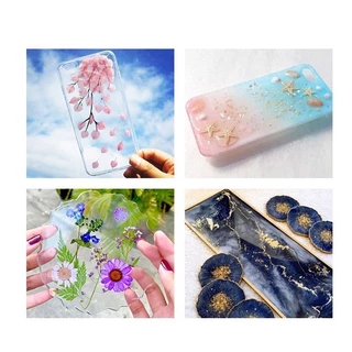 ยูวีเรซิ่น(UV Resin Hard) สีใส ชนิดแบบแข็ง เหมาะกับงานฝีมือ DIY ตกแต่งชิ้นงาน มี 2 ยี่ห้อ