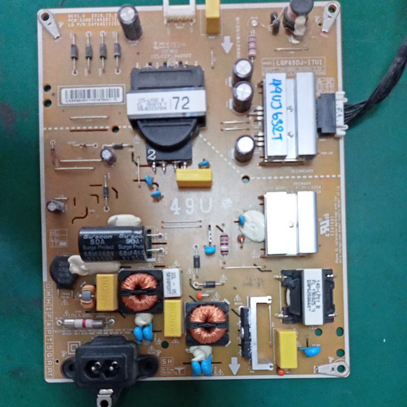 เพาเวอร์ซัพพลาย TV LG 49" Model : 49UJ632T , 49UJ630T ของถอดใช้งานได้