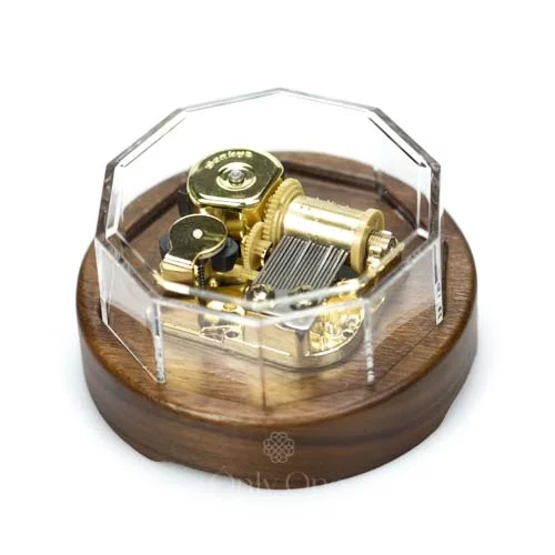 กล่องดนตรีไขลานพรีเมี่ยม กล่องดนตรีไม้แท้ เลือกเพลงได้ แบรนด์ Sankyo จากประเทศญี่ปุ่น (รุ่นDecagon box)