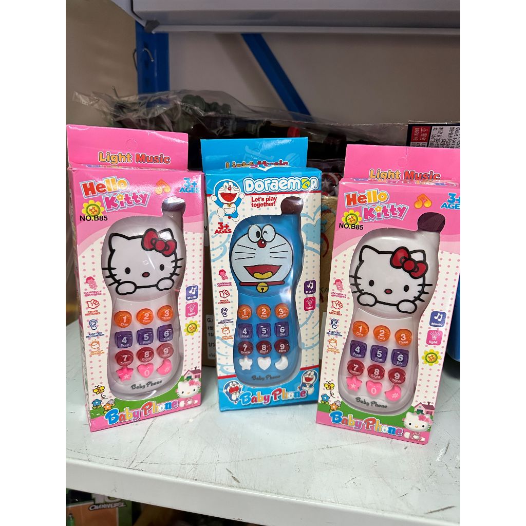 ของเล่นโทรศัพท์มือถือสำหรับเด็ก Baby phone มือถือเด็กเล่น มีเสียงเพลง กดแล้วมีไฟด้านบน จับถนัดมือสีสันสดใส