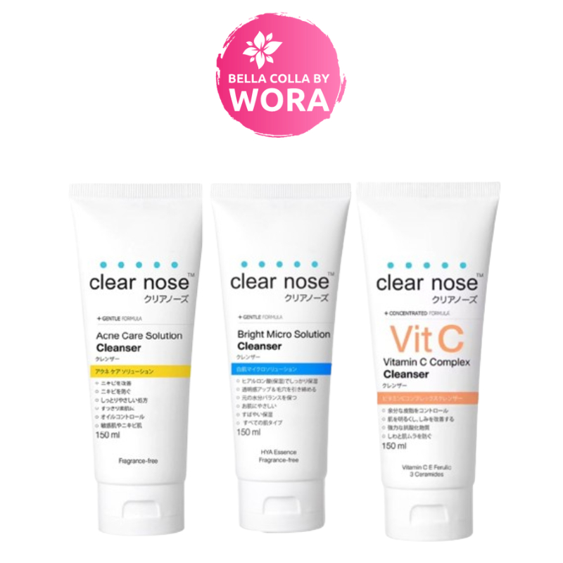 Clear Nose Vitamin C Complex Cleanser เคลียร์ โนส โฟมล้างหน้า [สีฟ้า/สีเหลือง/สีส้ม] [150 ml./1 หลอด]