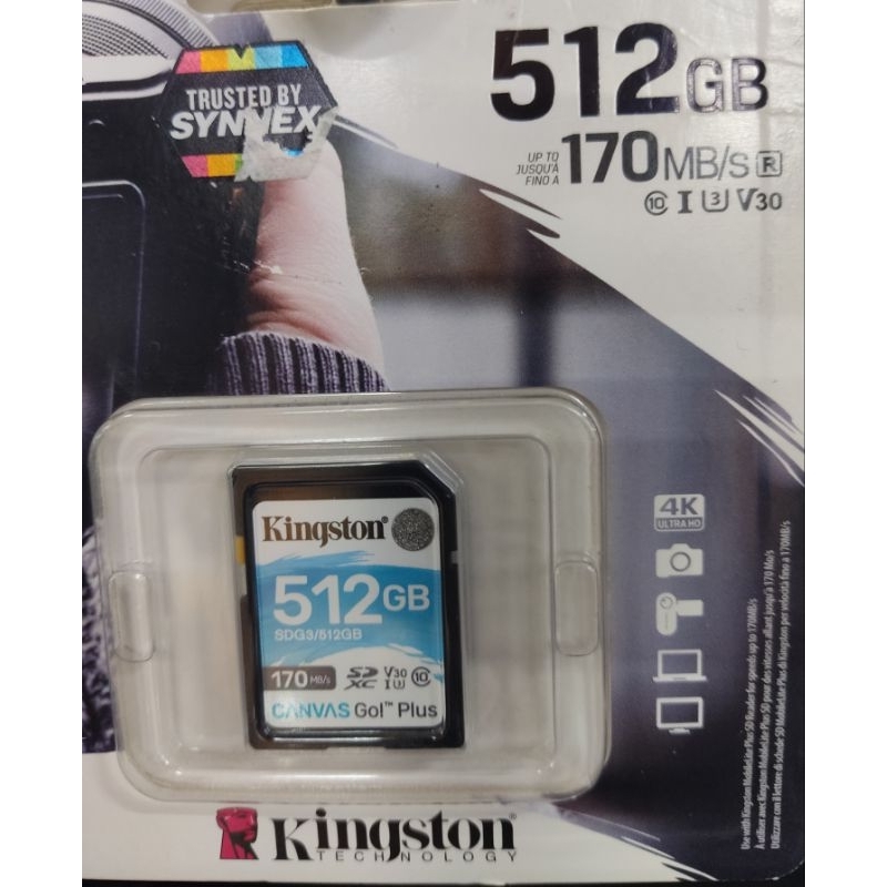 512GB SD Card KINGSTON Canvas Go Plus SDG3
