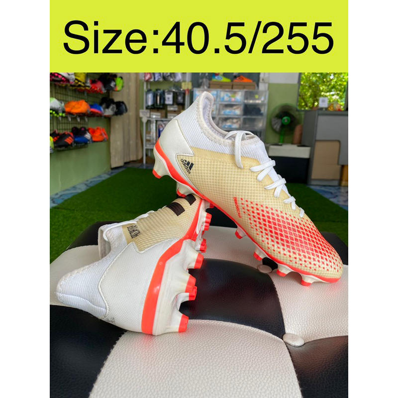 Adidas Predator Size:40.5/255 รองเท้าสตั๊ดมือสองของแท้ทั้งร้าน
