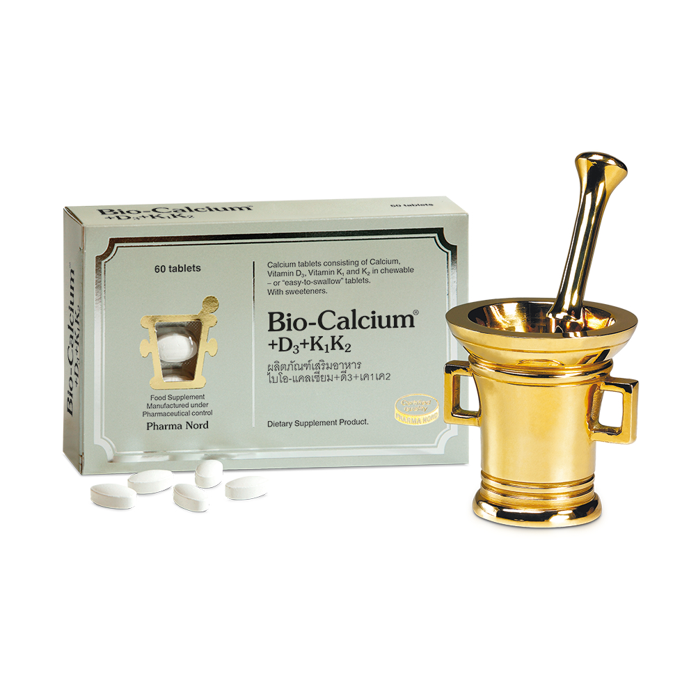 PHARMA NORD BIO-CALCIUM​+D3+K (60 TABLETS) ฟาร์มา นอร์ด ไบโอ-แคลเซียม+ดี3+เค