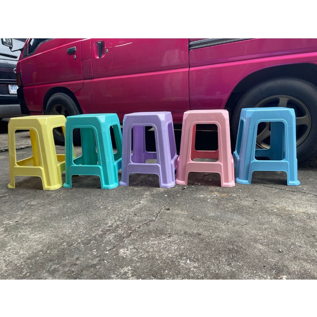 เก้าอี้พลาสติก สีพาสเทล แข็งแรง คุณภาพดี  พร้อมจัดส่ง