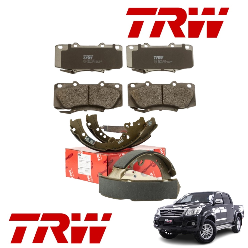 TRW ผ้าดิสเบรกหน้า Toyota Vigo Prerunner 4WD CHAMP ปี  2011-2014 เกรด UTEC / ผ้าเบรก ผ้าเบรค โตโยต้า วีโก้