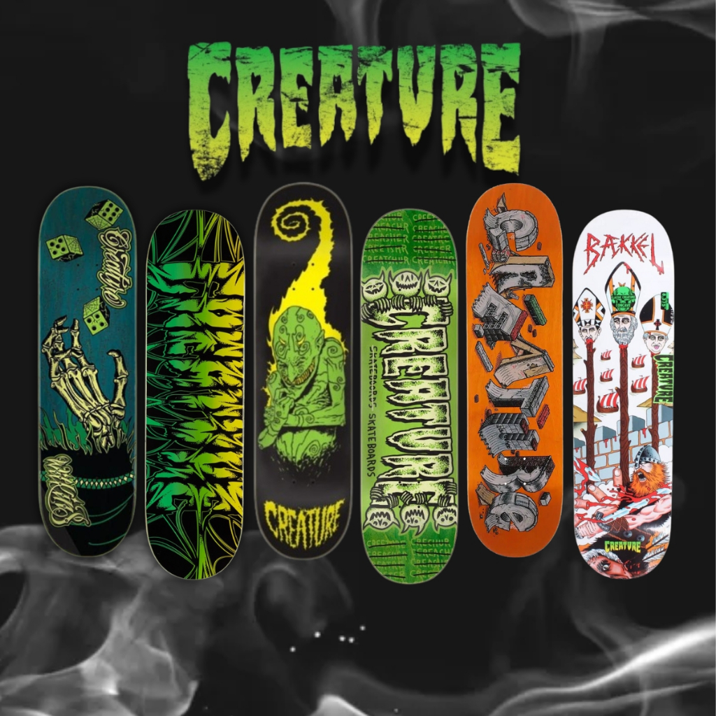 แผ่นสเก็ตบอร์ด Creature Skateboard Deck รับประกันของแท้ สินค้าพร้อมส่ง