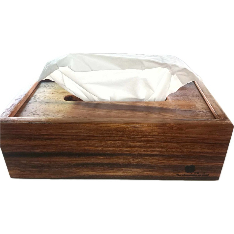 กล่องใส่ทิชชู่ Tissue box ผลิตจากไม้แท้ มินิมอล - รูปที่ 3