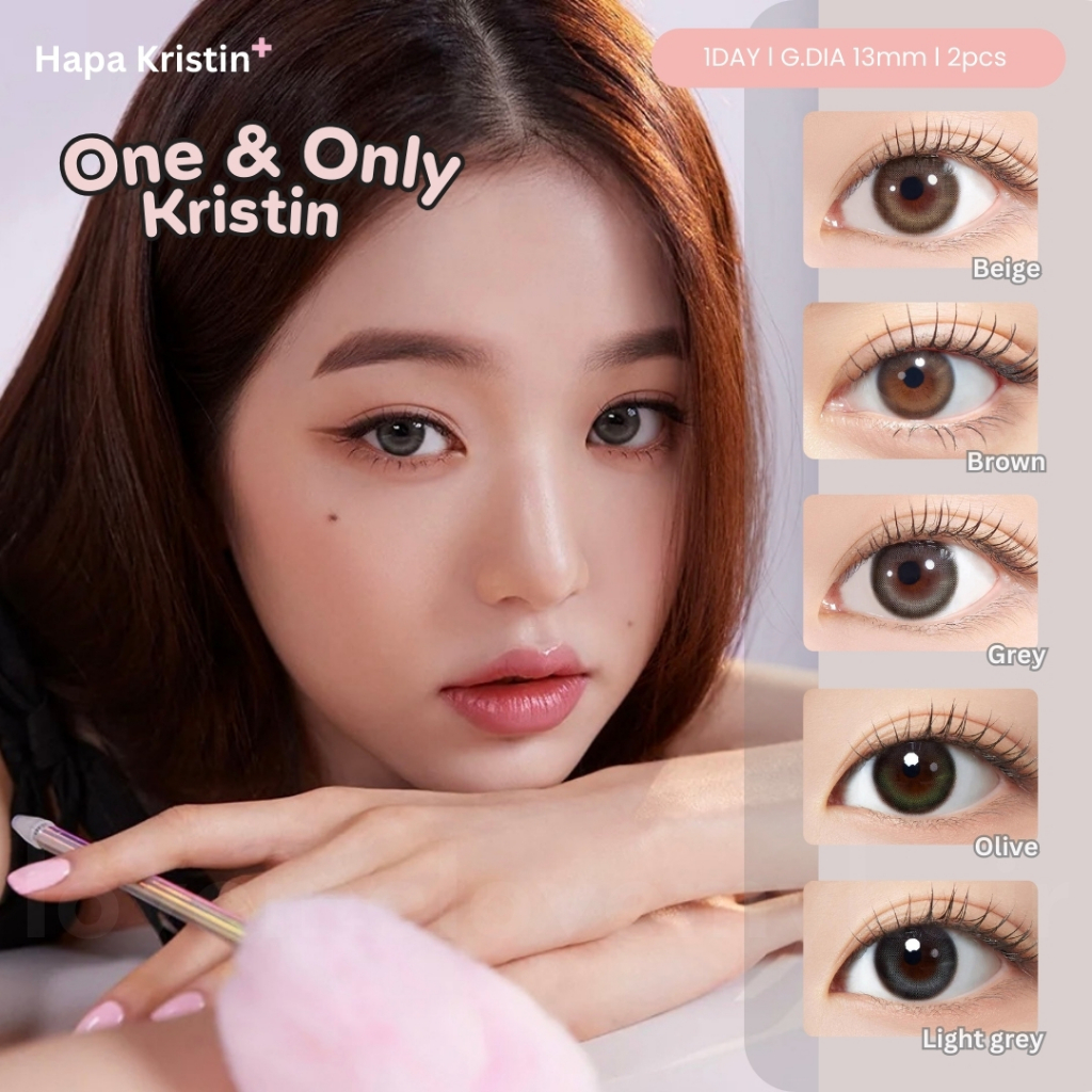 พร้อมส่ง | Hapa Kristin - One & only kristin 1Day (2pcs) คอนแทคเลนส์รายวัน