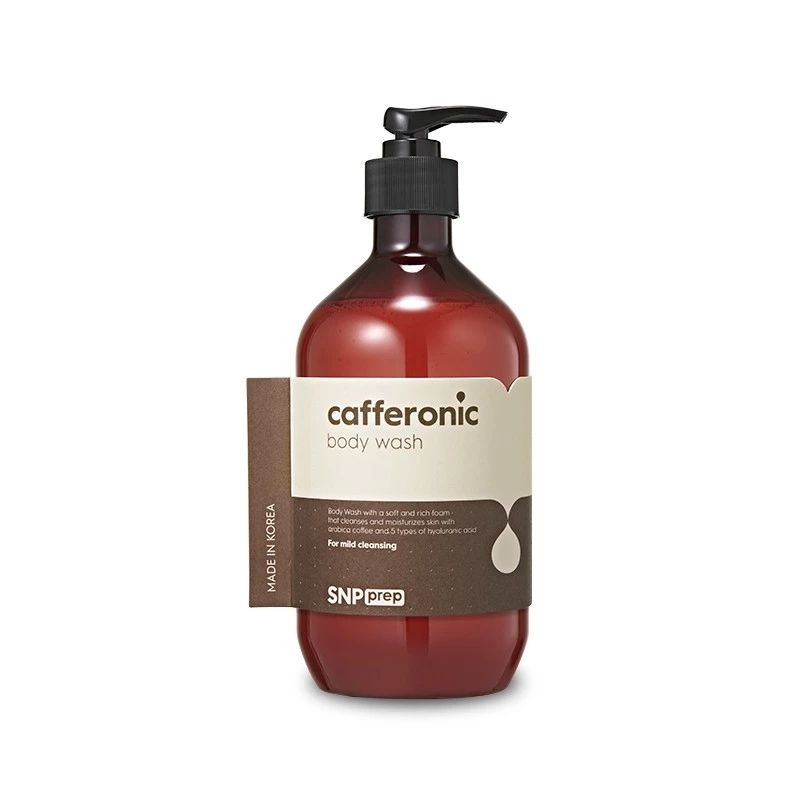SNP Prep Cafferonic Body Wash 500ml ครีมอาบน้ำกาแฟ เอสเอ็นพี