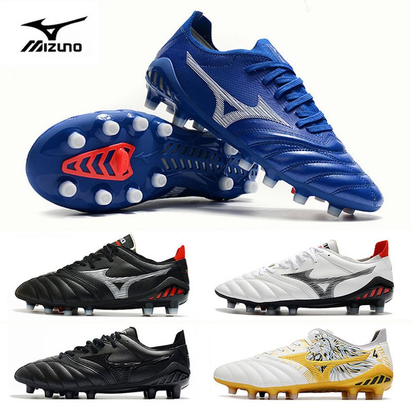 Mizuno FG รองเท้าสตั๊ด รองเท้าผ้าใบกันลื่นกลางแจ้ง รองเท้าฟุตบอลหนังสังเคราะห์ ใส่เล่นกีฬาได้หลายประเ