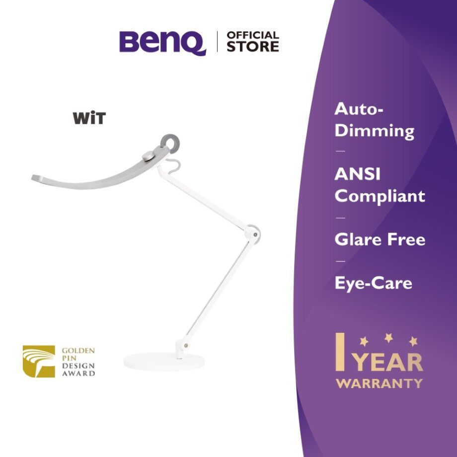 BenQ WiT Eye-Care LED Desk Lamp โคมไฟตั้งโต๊ะถนอมสายตาปรับแสงอัตโนมัติ (โคมไฟถนอมสายตา)