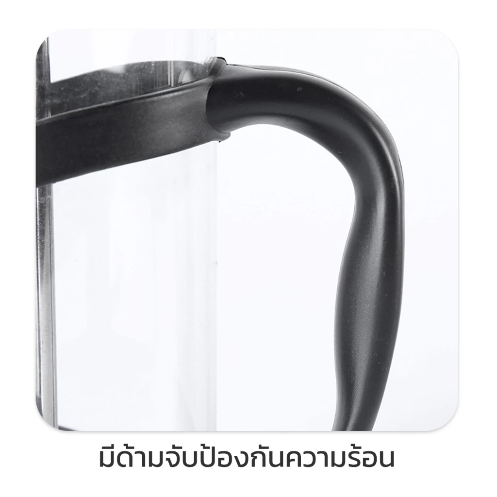 เครื่องชงกาแฟ กาชงกาแฟ เฟรนช์เพรส French Press ใช้งานง่าย วัสดุเป็นแก้วกันความร้อนอย่างดี ชงได้สูงสุด 4-6แก้ว Thamcoffee thumbnail 6
