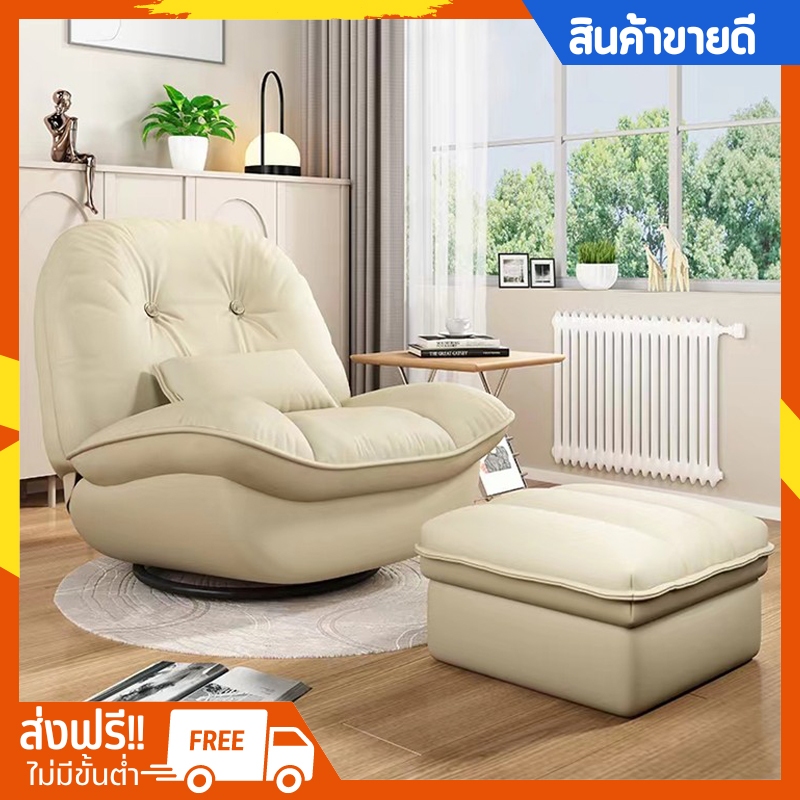 โซฟาปรับนั่ง โซฟาปรับนอน SOFA BED  โซฟานวมขาไม้ มาพร้อมหมอนอิง 3 ใบ เคลื่อนย้ายสะดวก