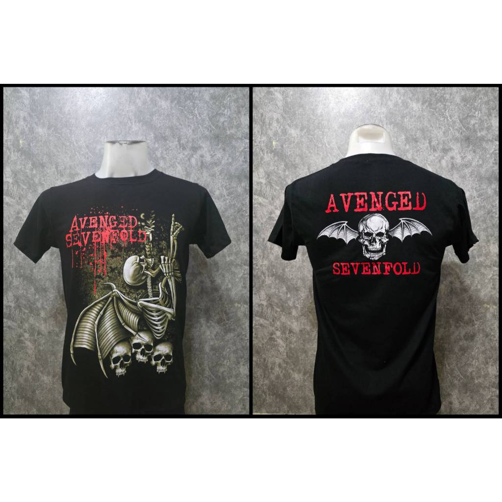 เสื้อยืดสกรีนลาย AVENG7FOLD (รหัส 249)