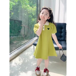 XX02 ชุดกระโปรงเด็ก มินิเดรสเทนนิส เดรสแฟชั่น น่ารักๆ 90-140 cm