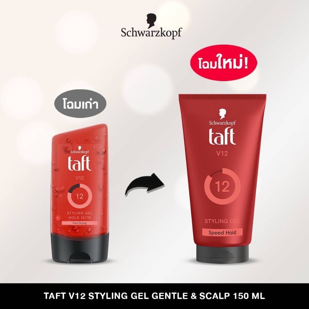 Schwarzkopf Taft Looks gel ชวาร์สคอฟ ทัฟท์ ลุคส์ เจล Power gel 150g. (แบบหลอด)