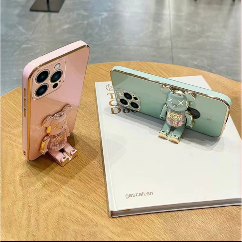 เคส ขา ตั้ง หมี สำหรับรุ่น ip i15 15pro 15plus 15promax