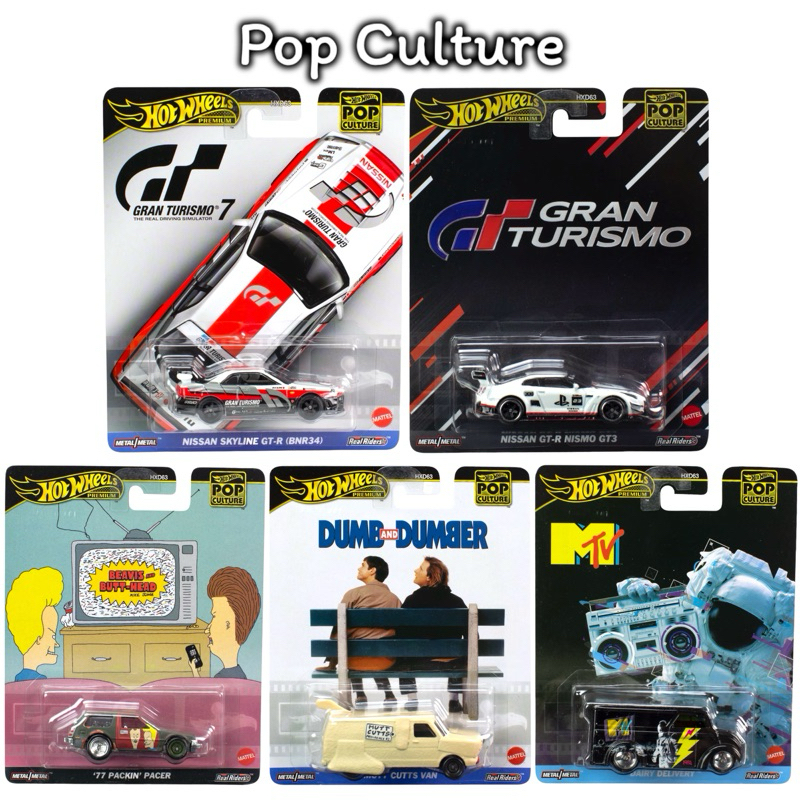 Hotwheels Premium | Pop Culture Mix 3 (Nissan Skyline R34 , GTR-R35) สเกล 1:64