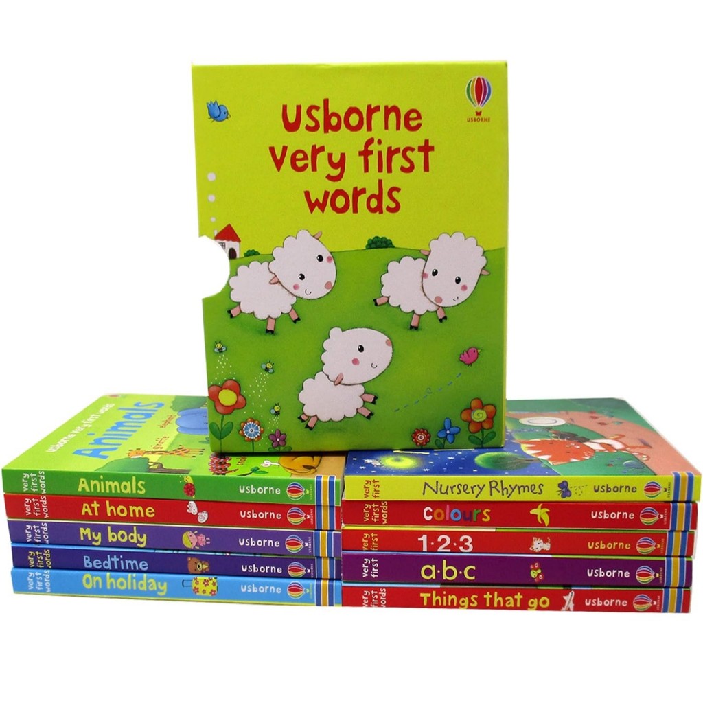 พร้อมส่ง Usborne Very First Words Collection 10 Books Set | หนังสือภาษาอังกฤษ สำหรับเด็ก