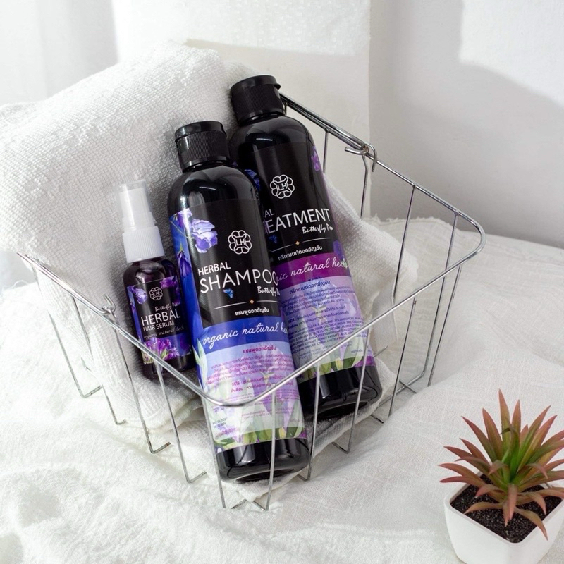 แชมพูอัญชัน 1 แถม 3 (แชมพู1+ครีมนวด1+เซรั่ม1)