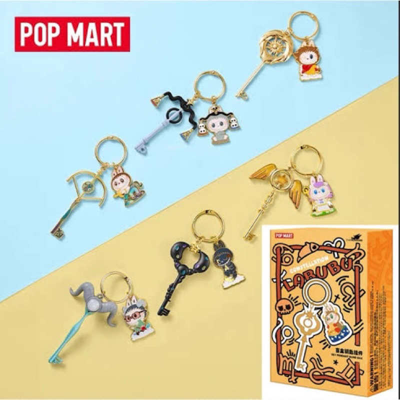 แท้ 💯% Labubu Keychain Zodiac กล่องสุ่ม POPMART