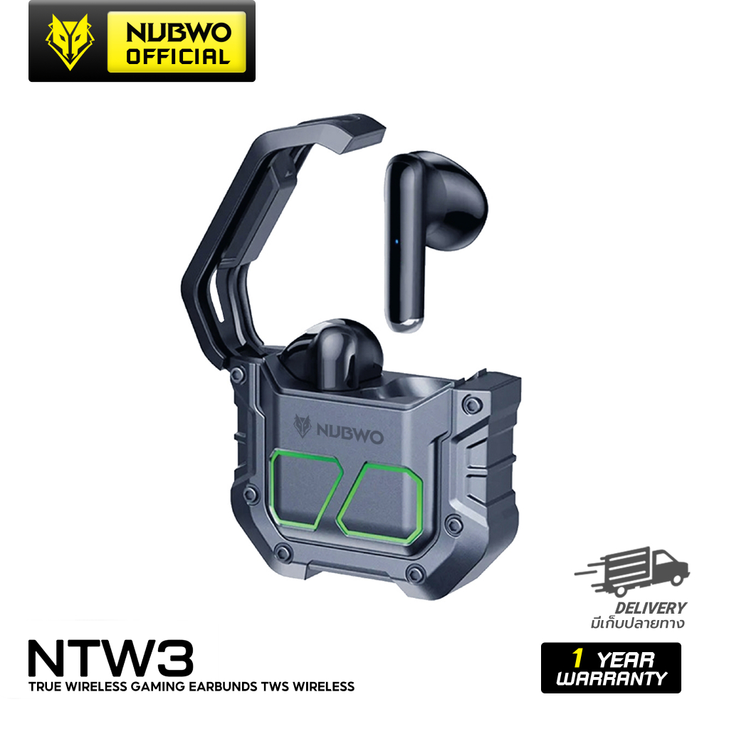 [สินค้ารับประกัน 1 ปี] Nubwo NTW-03 หูฟังบลูทูธ ฟังเพลง แยกเสียงชัดเจน คมชัด ความจุแบตถึง 300 mAh มี