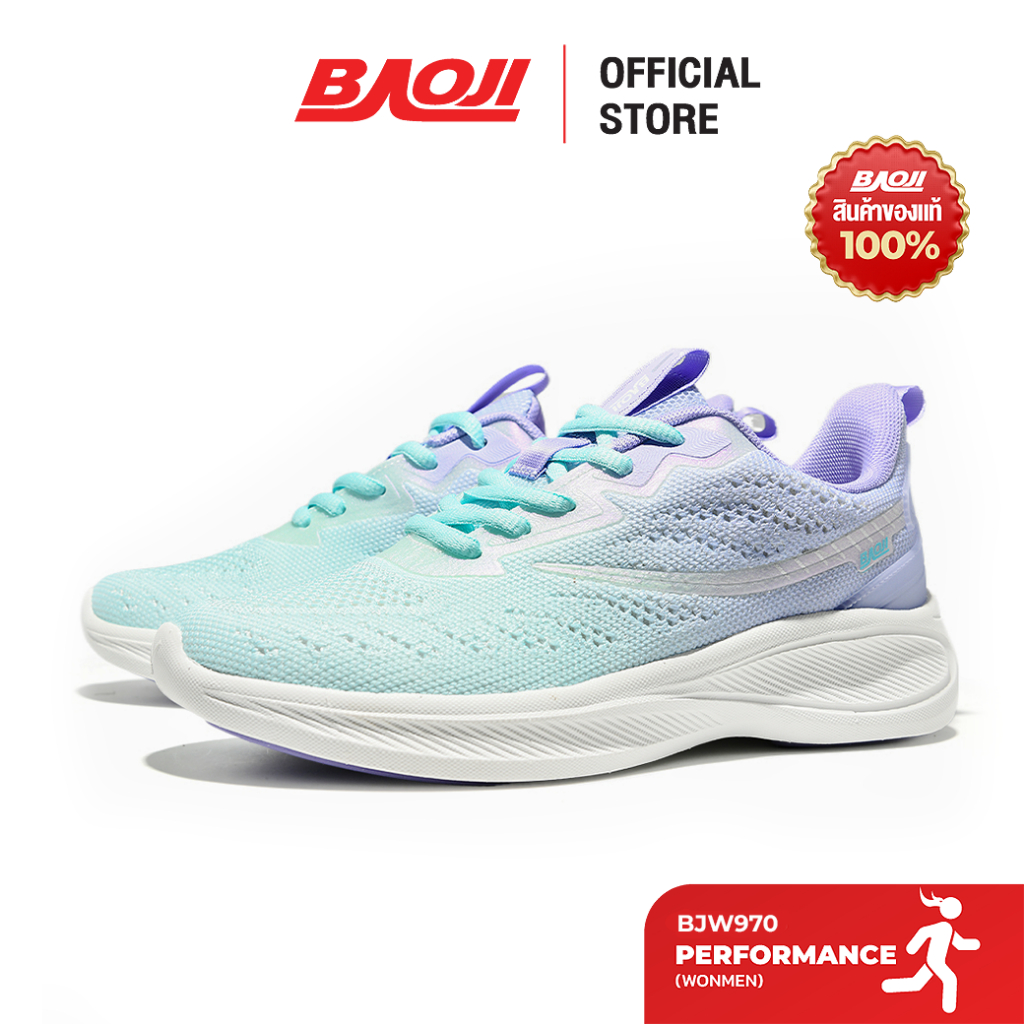 Baoji บาโอจิ รองเท้าผ้าใบผู้หญิง รุ่น BJW970 สีฟ้า/ม่วง