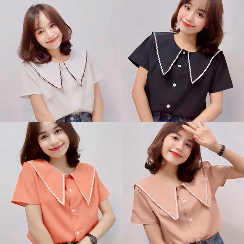 เสื้อปกแหลมแขนบอลลูน รุ่น Balloon ne – โปรปัง