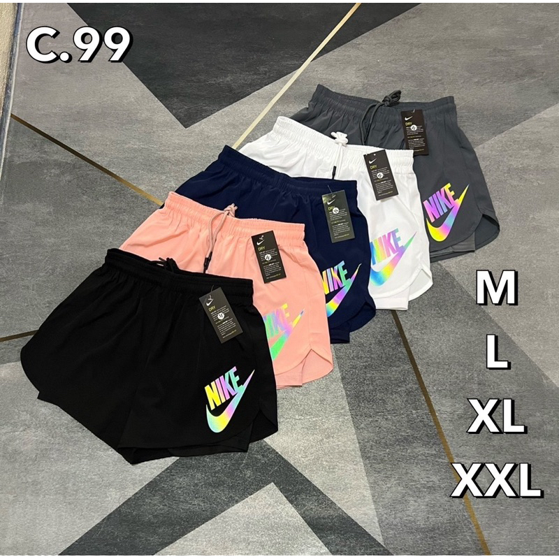 กางเกงวิ่งผู้หญิง มีซับในขาสั้น pant running 01