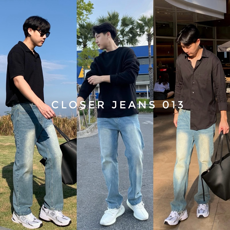 Closer jeans 790.- กางเกงยีนส์ผู้ชายขากระบอกเล็ก ทรงสวย เนื้อยีนส์นิ่มใส่สบาย