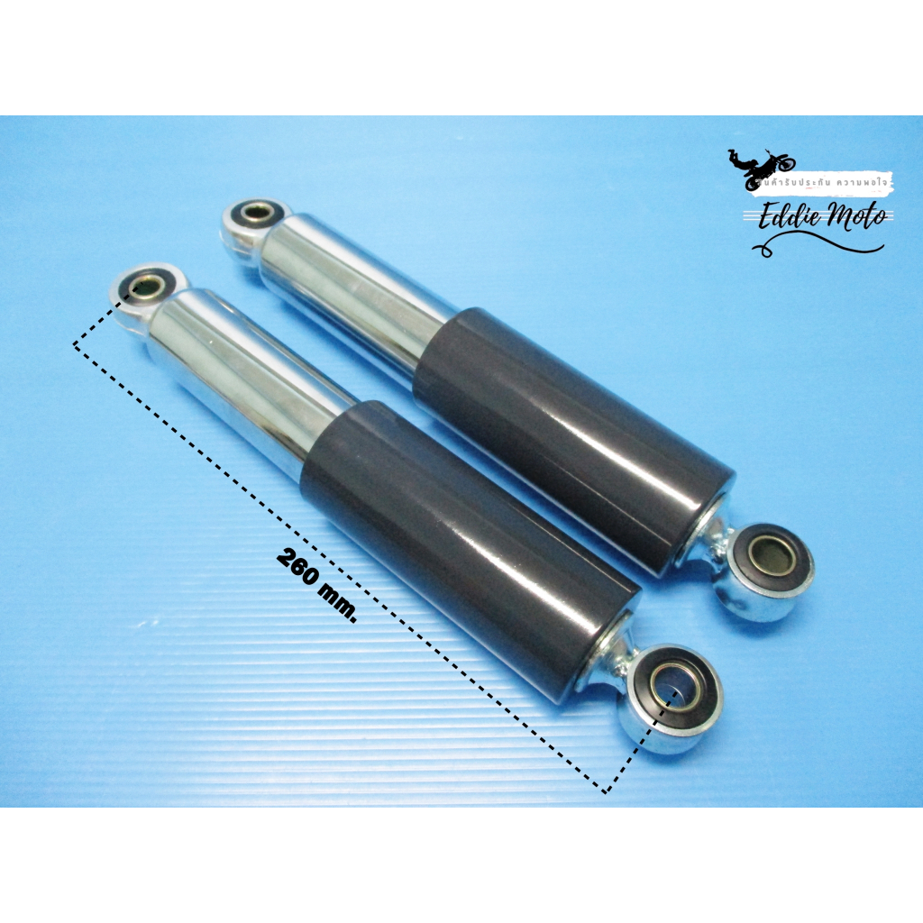 LH&RH REAR SHOCK SET "GREY" Fit For HONDA SUPERCUB 50 C100 CA100 CA102 CA105T // โช๊คหลัง สีเทา