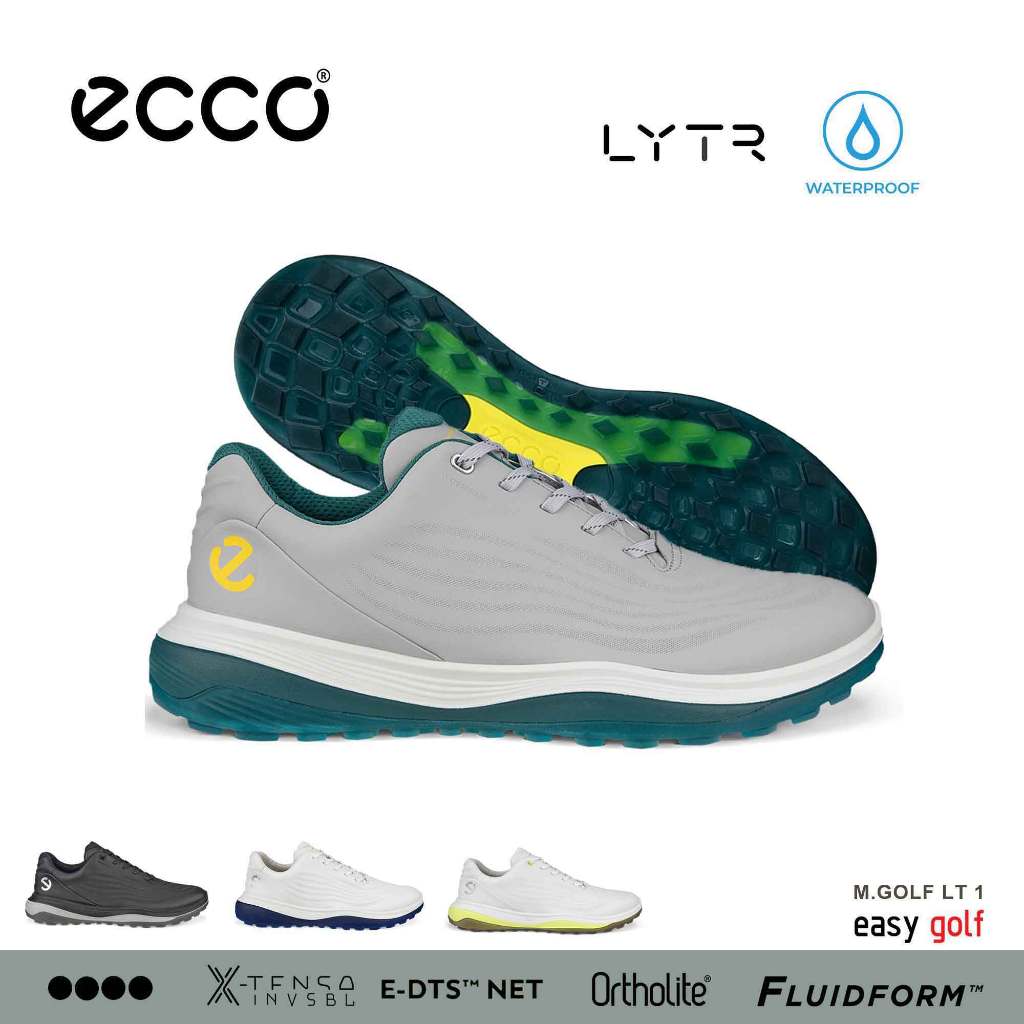 ECCO LT1 MEN ECCO GOLF GOLF SHOES รองเท้ากีฬากอล์ฟผู้ชาย SS24