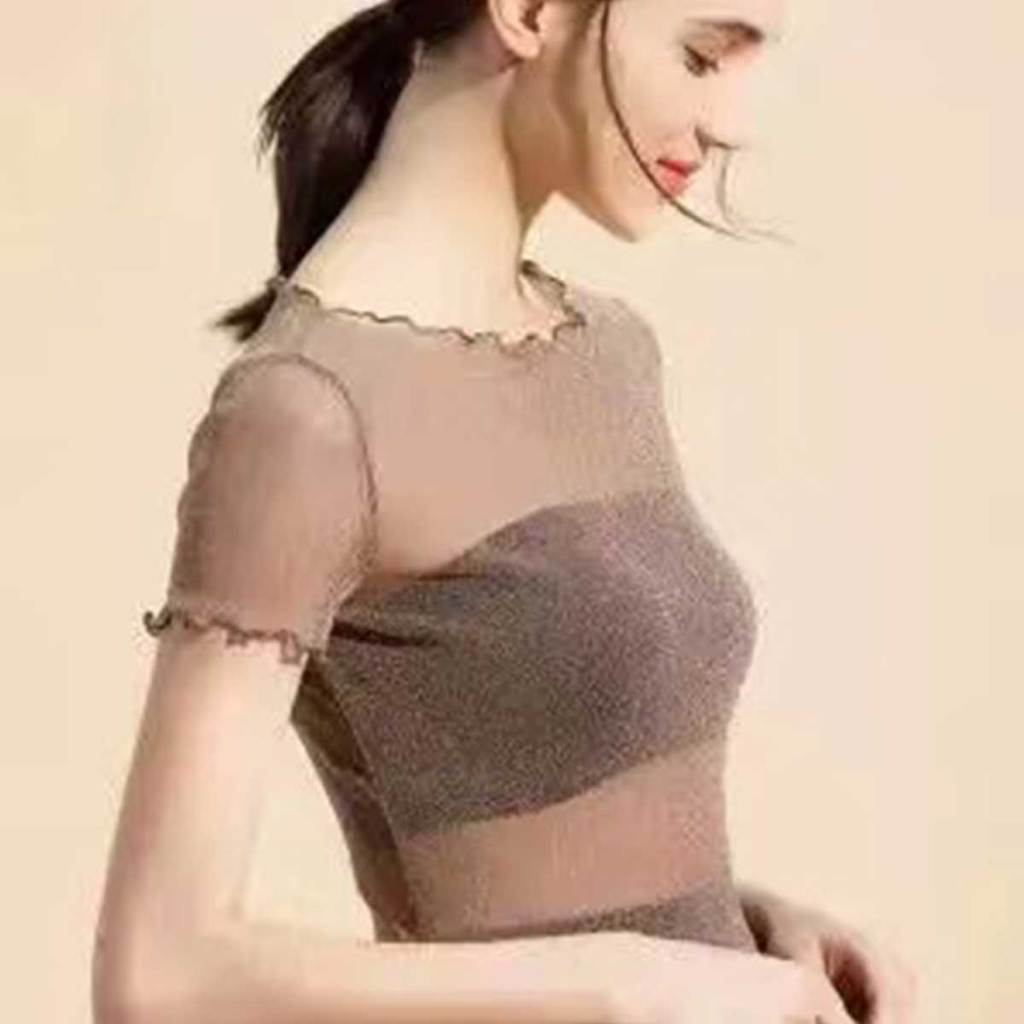 เสื้อยืดซีทรู เซ็กซี่ ผ้ายืด ไม่ร้อน ใส่สบาย สำหรับผู้หญิง