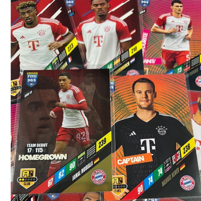 FC BAYERN MUNCHEN / ADRENALYN XL PANINI CARDS / FOOTBALL 365 2024  / Choose From List + FREE GIFT