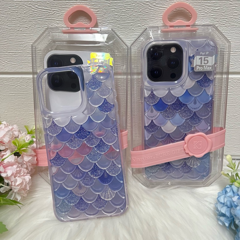 New🎊kingxbar - เคสนางเงือก 3มิติ สำหรับ 15 pro max