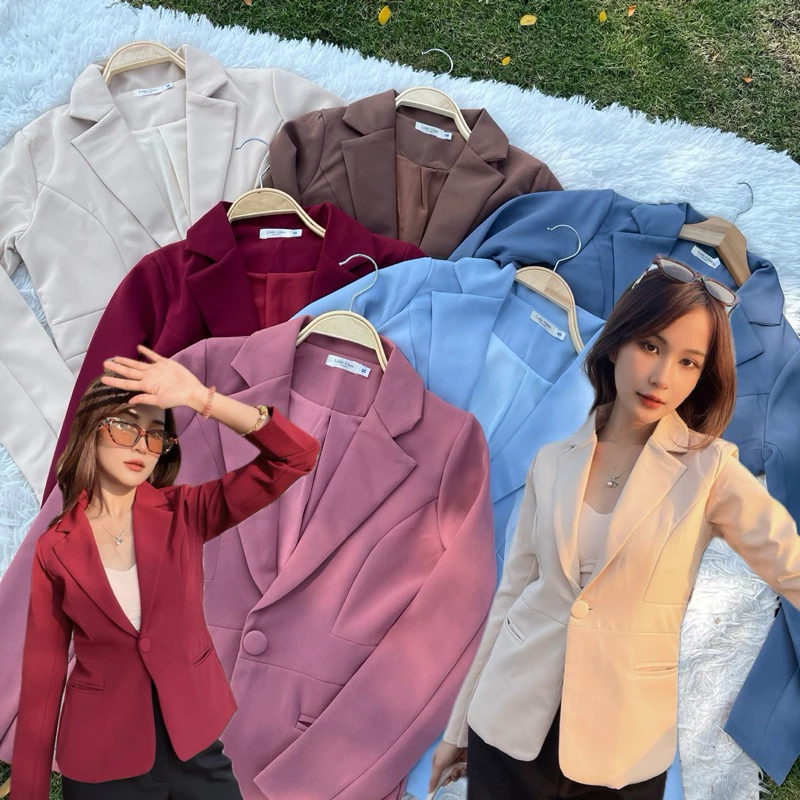 สูทเข้ารูปสลิมฟิตทรงเป๊ะมาก ไซส์ S-3XL (แนะนำเผื่อไซส์ 1-2 นิ้ว)