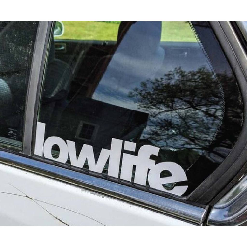 สติ๊กเกอร์แฟชั่น lowlife ติดขอบกระจก
