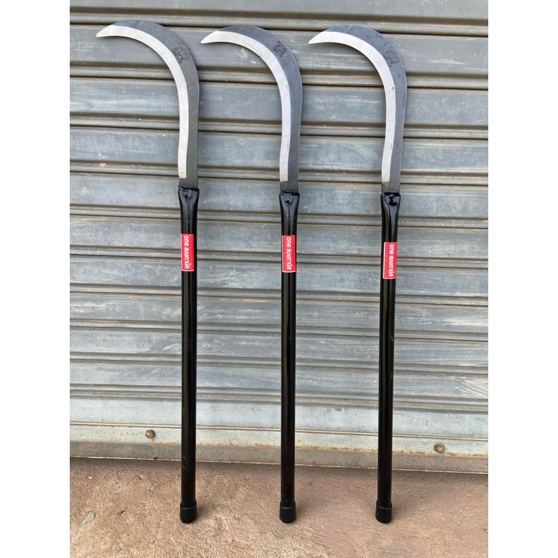 มีดขอเหล็ก SK5 หนา3 มิล ใบมีดทำจากเหล็กSK5ใบมีดมีความคมแข็งแรงสามารถฟันไม้ได้