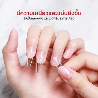 กาวต่อเล็บ กาวติดเล็บปลอม PVC ติดอะไหล่ หลอดใหญ่สีชมพู อุปกรณ์ทำเล็บ