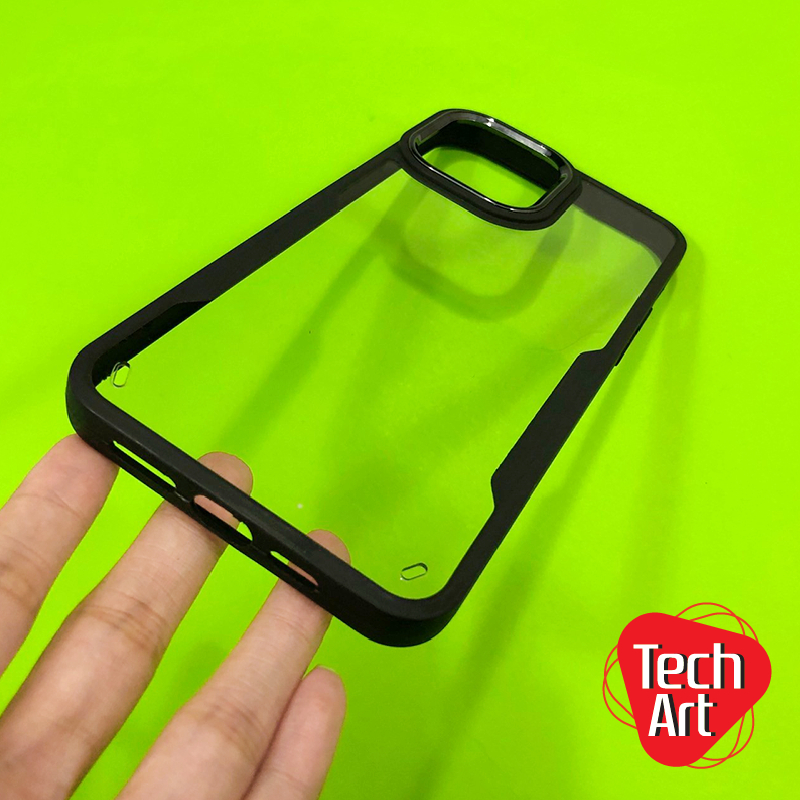 เคสใส PC Samsung A02s A03 A03s A04s A12 A13 A22 5G. A30s A50 A50s A52 4G/5G. A53 A73ขอบนิ่มสีดำหลังแ